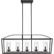 Mercer 5 Light 38 inch Matte Black Linear Pendant Ceiling Light